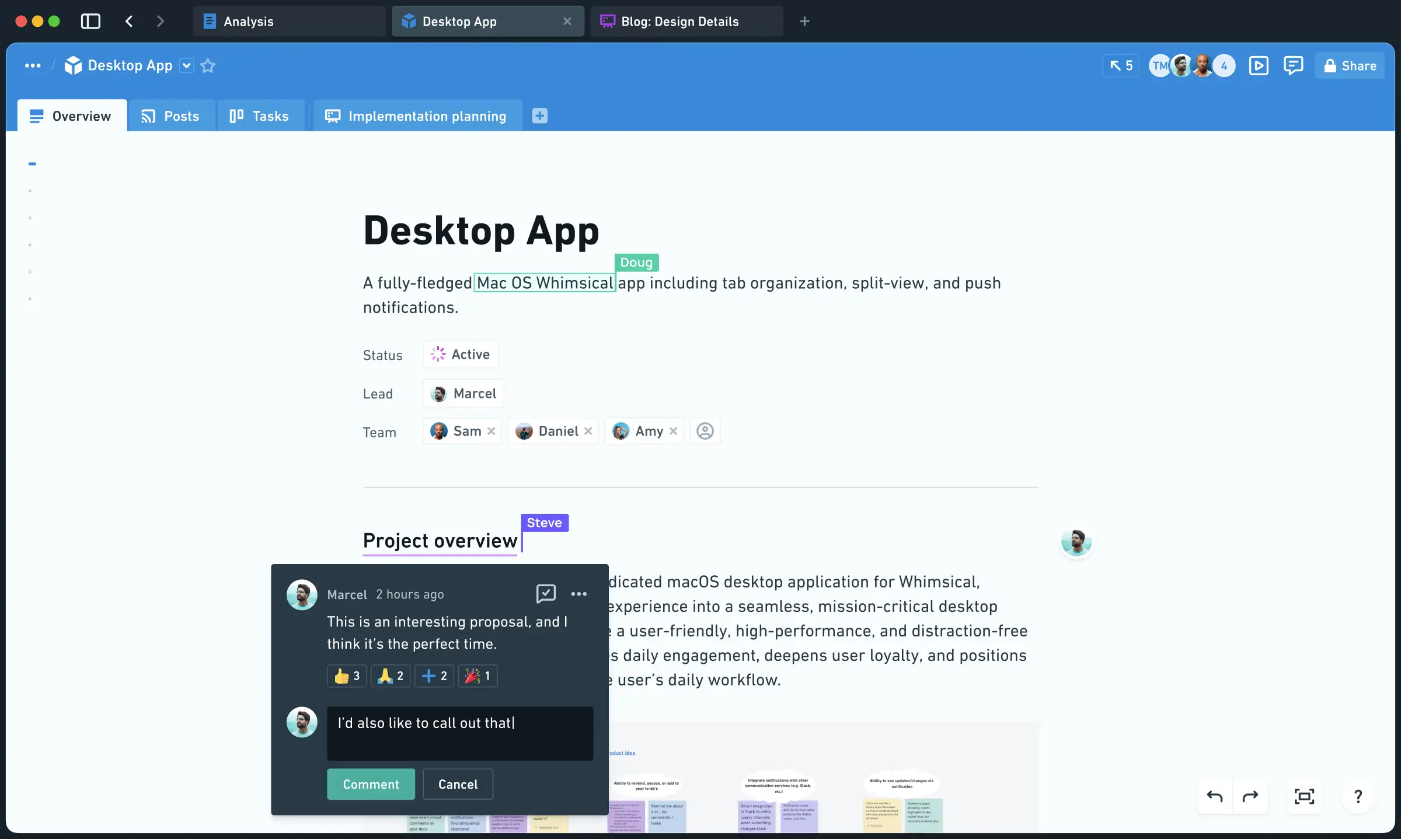 The Whimsical desktop app